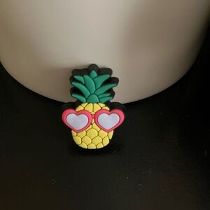 Pineapple with sunglasses crocs jibbitz